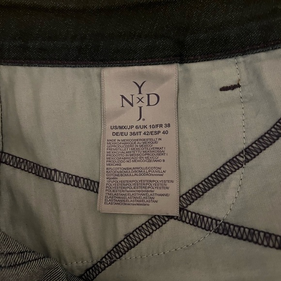 NYDJ Marilyn Straight Leg Dark Blue Jeans 8 - Picture 5 of 5